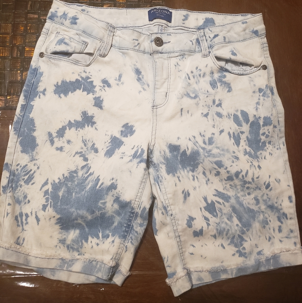 Arizion Tie Dye girls plus size shorts